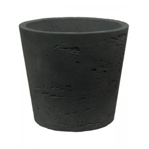 Pot Rough Mini Bucket XXXS Black Washed Fiberclay 8x7 cm zwarte ronde bloempot